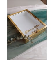 30x40 Cm Gold Renk Pleksi Kaplı Fotoğraf Bölümsüz Anı Çerçevesi! İsimli Ledli! Ayna Çerçeve!(Fotoğraf Hediye)