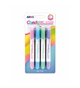 Amos Kalem Pastel Jel Dry Hl 4Lü Poşet Hlc4B1 (Çok Renkli)
