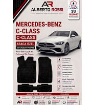 MERCEDES C SERİSİ W205 2014 - 2021 Araca Özel Kauçuk 3D Profesyonel Oto Paspası