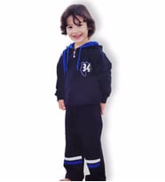 5033 HMD YUPPİ ERKEK ÇOCUK KAPŞON FERMARLI EŞORFMAN TAKIMI (Lacivert)