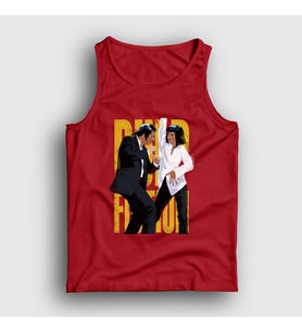 Presmono Unisex Kırmızı Dance V2 Film Pulp Fiction Atlet 248931tt