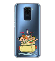 Xiaomi Redmi NOTE 9 Uyumlu Taş Devri Tasarımlı Şeffaf Telefon Kılıfı