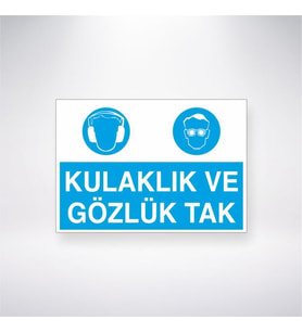 Kulaklık ve Gözlük Tak 21x28 Arkası Yapışkanlı Levha