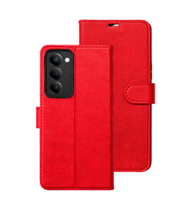 Xiaomi Redmi 15 5g Trend S Plus Kapaklı Kılıf - Kırmızı