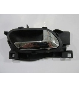 2004-2011 Peugeot 407 Ön Kapı İç Açma Kolu Sağ Siyah (Elceği Nikelajlı)  (Adet) (Oem No:914493)