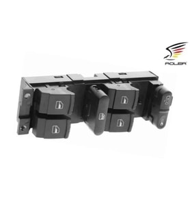 1J4959857D Cam Açma Anahtarı 4'lü Kırmızı Işık -Bora-Golf 4- Passat