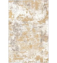 Eliana Home Baskılı, Yıkanabilir Kaymaz Taban Salon Halısı LNA0546 100x150 cm (Sarı)