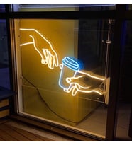 Renkli Kurukafa Led Dekor Tablo Gece Lambası