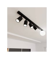 100 cm Tavan Avize 4’lü Hareketli GU10 Spot Opal Cam E27 OS RAM Pana sonic Tasarruflu Led Ampül