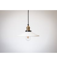 RİOLİGHT RETRO16,RUSTİK MUTFAK,ODA,KOLİDOR,CAFELER İÇİN TEKLİ E27 DUYLU METAL SARKIT AVİZE ÇAP:28CM (Beyaz)