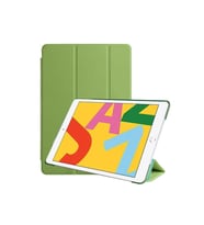 Apple iPad 10.2 2021 (9.Nesil) Uyumlu Zore Smart Cover Standlı 1-1 Kılıf (Açık Yeşil)