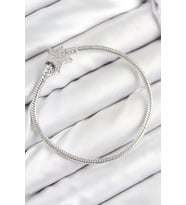 Tegan Pirinç Charm Zirkon Taşlı Yıldız Model Gümüş Renk Kadın Bileklik TG27BB7804 (Çok Renkli)