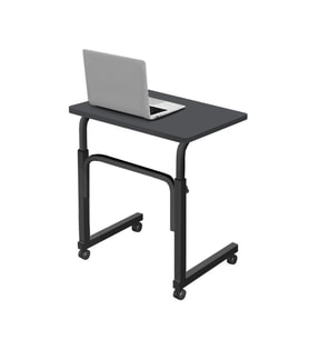 Yükseklik Ayarlı Laptop Sehpası - Antrasit (Tekerli) 60x40