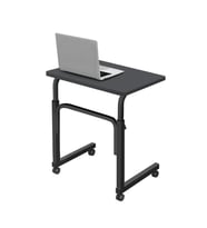 Yükseklik Ayarlı Laptop Sehpası - Antrasit (Tekerli) 60x40