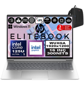 Hp Elitebook 660 G11 Intel Core Ultra 5 125U Ddr5 96GB 2tb SSD Intel® Aı Boost 16" Wuxga IPS Windows 11 Pro Taşınabilir Bilgisayar 9Y7L8ETP33 + Zetta Çanta