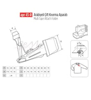 Arabiye Çift Kıvırma Apara 30x8mm / APR 43-R