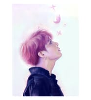 Jungkook Ve Kelebekler Tablo Ahşap Poster Dekoratif Kod2106