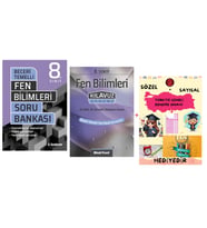 TUDEM YAYINLARI LGS FEN BİLİMLERİ BECERİ TEMELLİ SORU BANKASI - FEN BİLİMLERİ KLAVUZ DENEME - HEDİYE