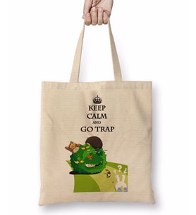 A Melhor Trap Keep Calm Bez Çanta Uzun Saplı