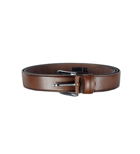 Mode XL Kemer 4 cm Düz Double Deri 4078 Fındık Rengi