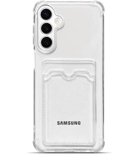 Teknomoda Samsung Galaxy A14 Kılıf Kartlıklı Anti Şok Korumalı Şeffaf Silikon Şeffaf Açık