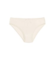12 Adet Yıldız Bayan Bambu Dantelli Bikini Külot Ekru 3882