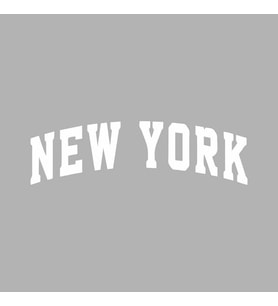 New York Araba Sticker siyah 18x5 CM (Beyaz)