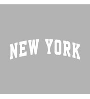 New York Araba Sticker siyah 18x5 CM (Beyaz)