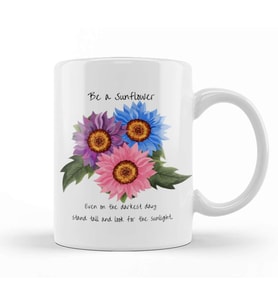 Sunflower Kupa Bardak Porselen
