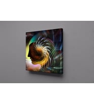 RENK KARTELASI KARE KANVAS TABLO 130x130cm (Karışık)