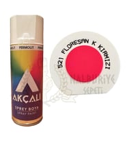 Akçalı Akrilik Sprey Boya FLORESAN KOYU KIRMIZI 400 ml - 521