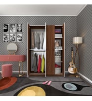 Kenzlife gardırop 4 kapılı kapaklı devetabanı cvz 173*120*42 gardolap dolap ofis (Karışık)