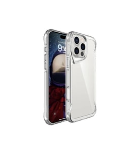 Apple iPhone 16 Pro Kılıf Eğimli Kamera Dizayn Sert Şeffaf Silikon