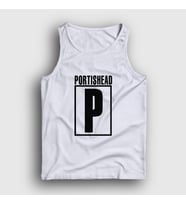 Presmono Unisex Beyaz Logo Müzik Portishead Atlet 510928tt (Beyaz)