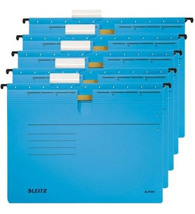 Leitz 1984 Alpha Mavi Telli Askılı Dosya (5 li Paket)