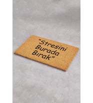 Stresini Burada Bırak Dış Kapı Paspas Yazılı Baskılı Paspas Koko Paspas Kıl Paspas Baskılı Paspas