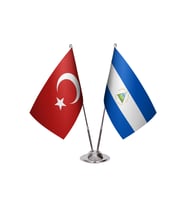 Nikaragua İkili Masa Bayrağı