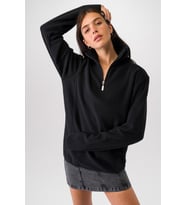 Runever Kadın Polar Sweatshirt 25974 (Siyah)