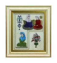 e38 EL İŞÇİLİĞİ CAM BOYAMA TABLO 38*33 CM-6429