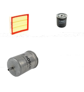 Bosch Filtre Bakım Seti Volkswagen Passat 2.8 Benzin 1996-2001 Hava + Yağ f. + Yakıt Filtre Bosch