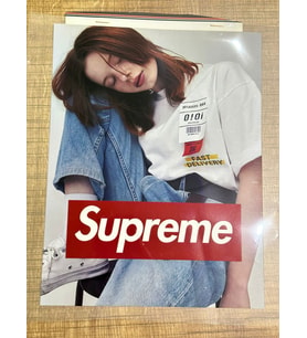 26X21 CM ÜTÜ İLE YAPIŞAN SUPREME KIZ TRANSFER BASKI TİŞÖRT BASKI ARMA