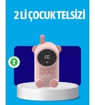 USB Şarjlı Çocuk Telsizi – Renkli Ekran, VOX Modu, Kompakt Tasarım