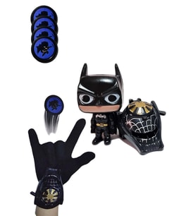 9 cm Batman Pop Figür Taso Atan Eldiven Batman Figür Set Pop Batman Taso Eldiven (Karışık)