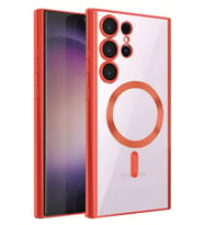 Pilelistore   Samsung Galaxy S25 Ultra Kılıf Kross Magneticsafe Kapak - Kırmızı