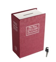 MÜHLEN Secret Safe 115 Küçük Boy Gizli Kitap Şekli Anahtarlı Kumbara / Para Kasası