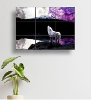 Kurt Baskılı 9 Parçalı Puzzle MDF Tablo