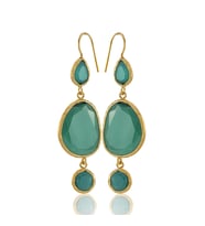 Kadir Jewellery 22 Ayar Altına Kaplama Kadın Sallantılı Küpe -El İşçiliği Ve Hipoalerjenik Küpe