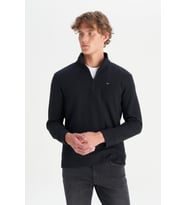 Erkek Half  Zip Sweatshirt Black (STD)