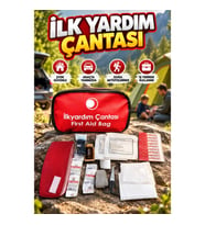 Kompakt İlk Yardım Çantası Temel Medikal Malzeme Seti Ev Araç ve İş Yeri Kullanımı