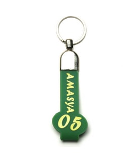 SLİKON SAPLI ŞEHİR PLAKA  ANAHTARLIK-(AMASYA05)ANAH124